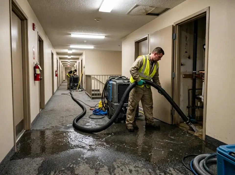 multi-unit-apartment-hallway-f-005 — frequently asked questions, Emergency Burst Pipe Water Extraction & Removal in Colesvil…